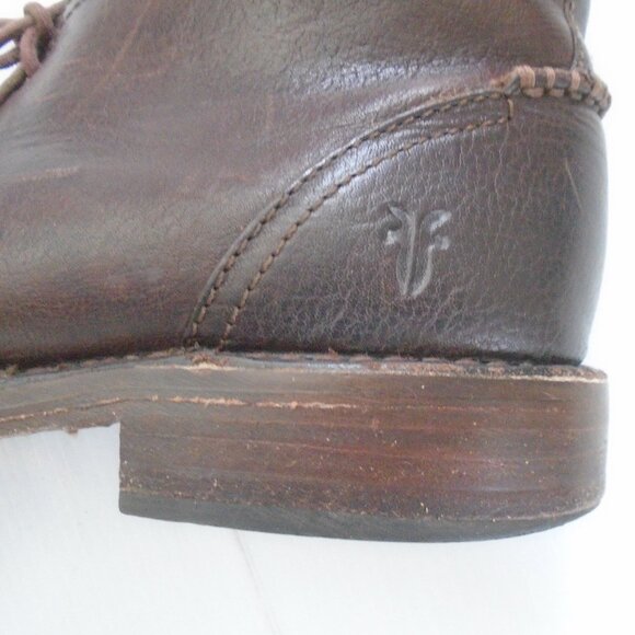 Frye Oliver Mens Brown Leather Chukka Boots Size 11.5